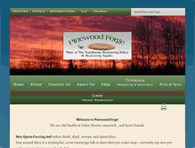 Tablet Screenshot of pinewoodforge.com